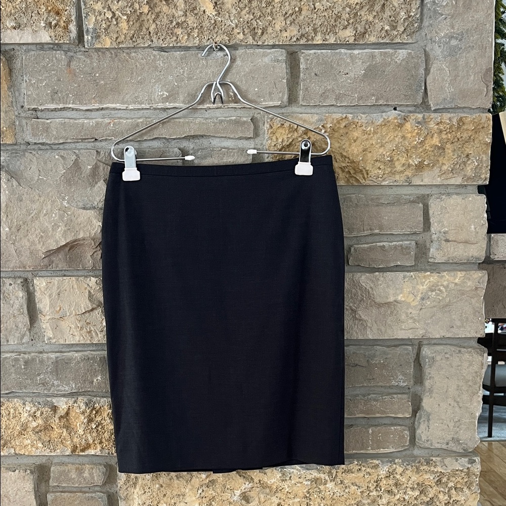 Y2K Tahari Classic Pencil Skirt Charcoal Gray Size 8